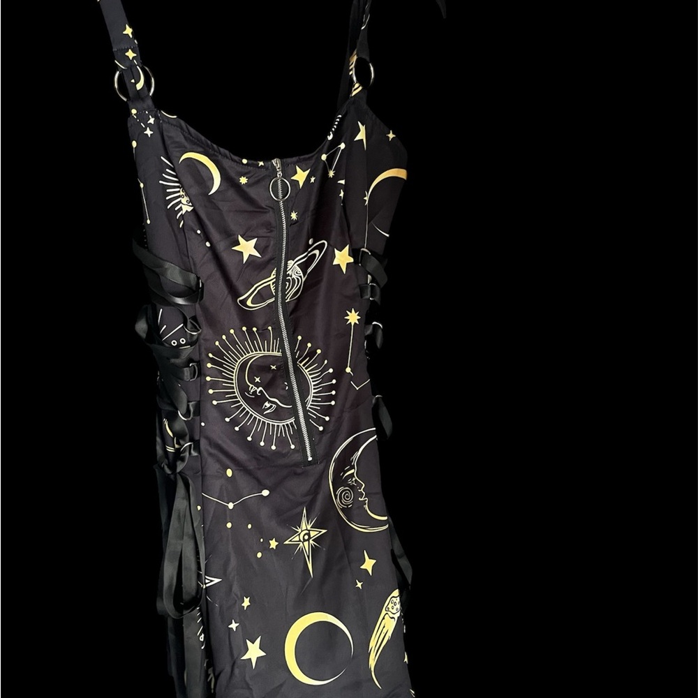 Black and Yellow Celestial Dress